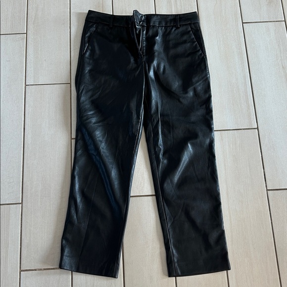 VELVET By Graham & Spencer Hydie Vegan Leather Pant Trousers Black - Picture 6 of 8